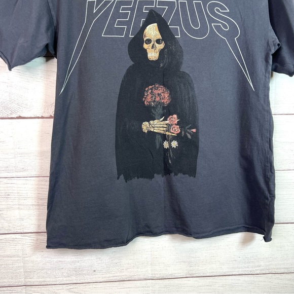Yeezus Tour 2013 Pacsun Reaper Short Sleeve Charcoal Graphic T-Shirt Size S - Picture 3 of 9